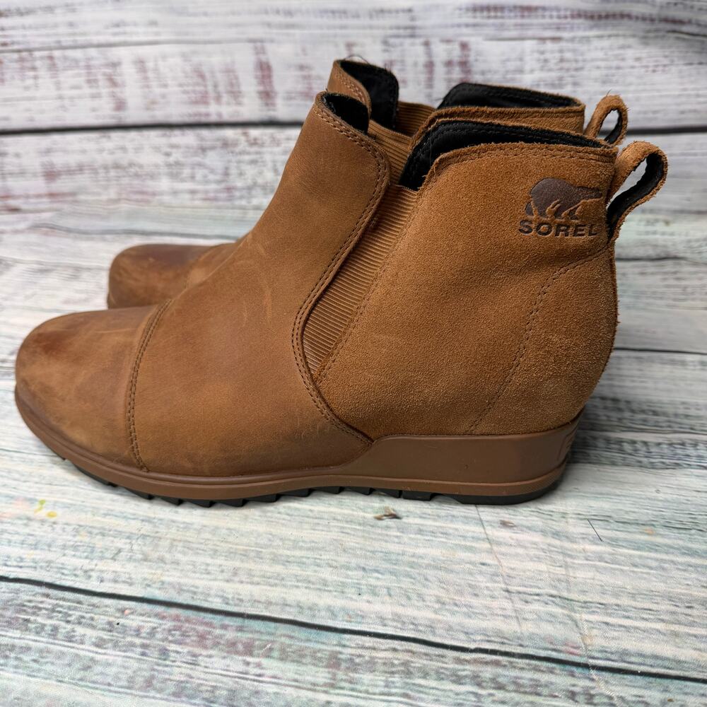 Sorel Evie II Chelsea Wedge Boots Brown Women’s Size 10 - Picture 4 of 4